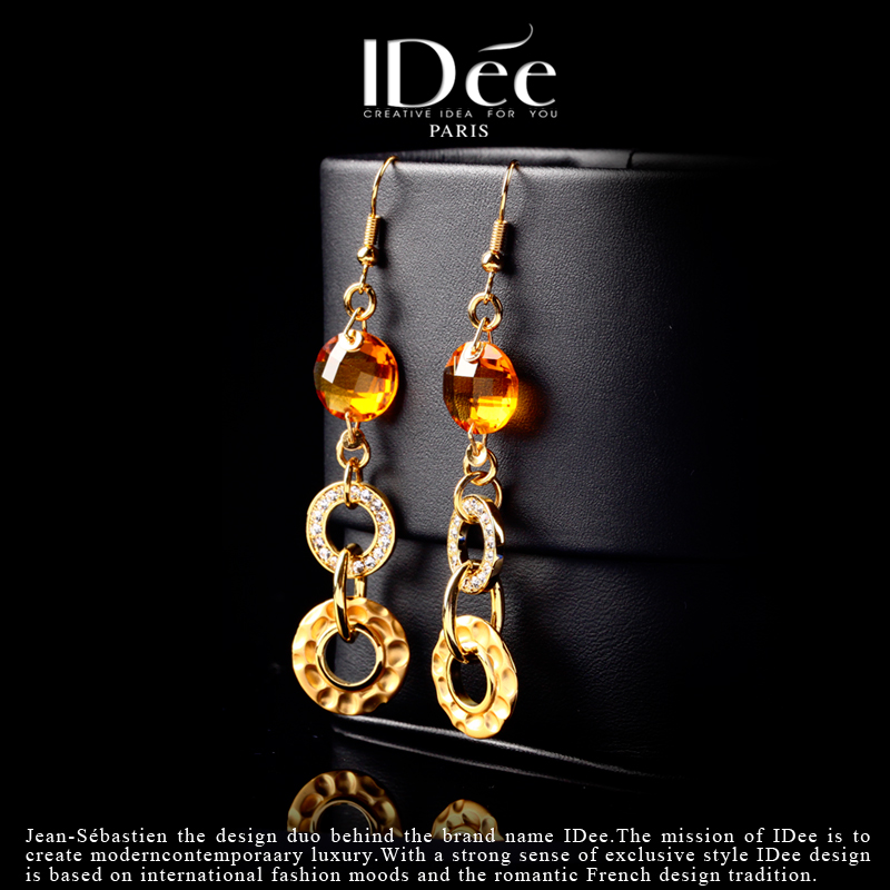 简约、时尚、闪耀——法国IDee气质款时尚耳坠高级感法式小众设计