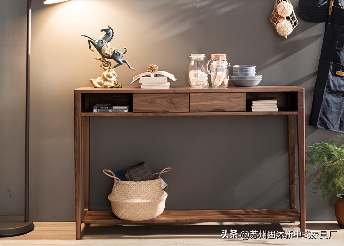 家具是原木风格治愈系小户型,原木家具现代简约风