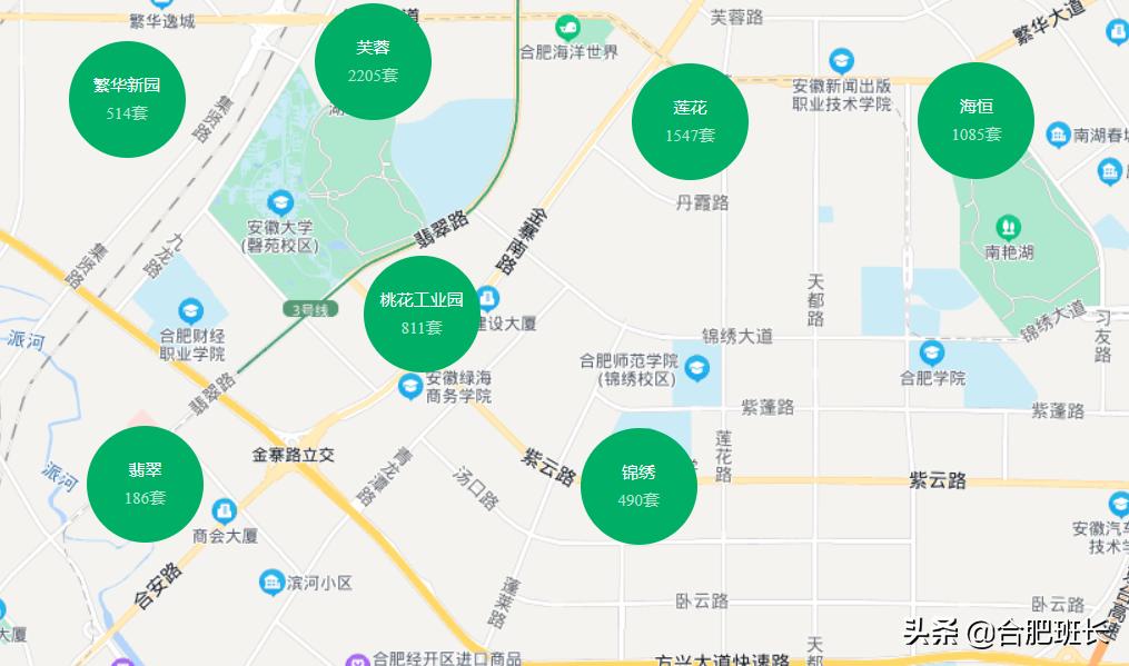 2021合肥1000个小区二手房价,100到150万能买什么房子