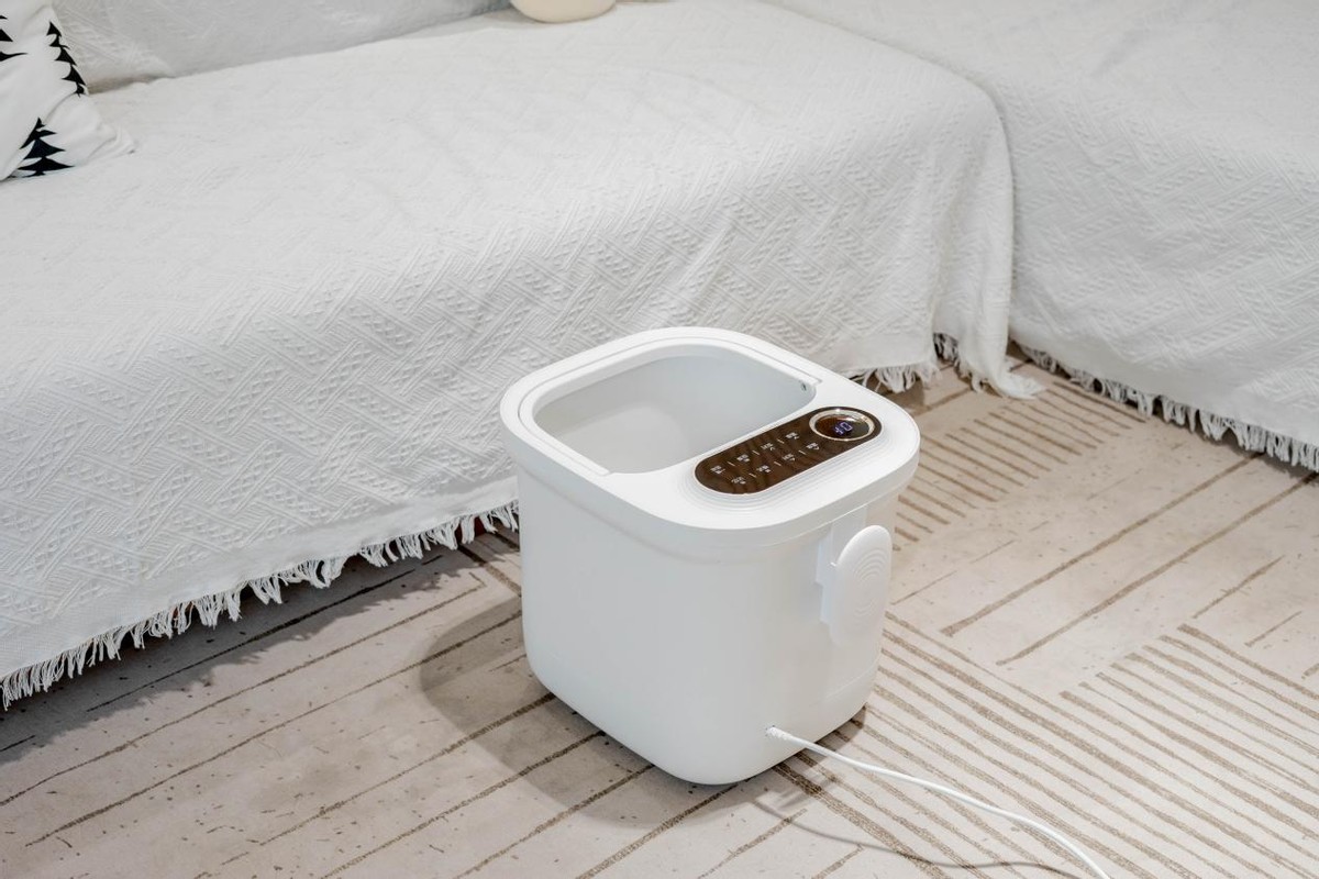 美的足底按摩器测评,泡脚机按摩仪美的