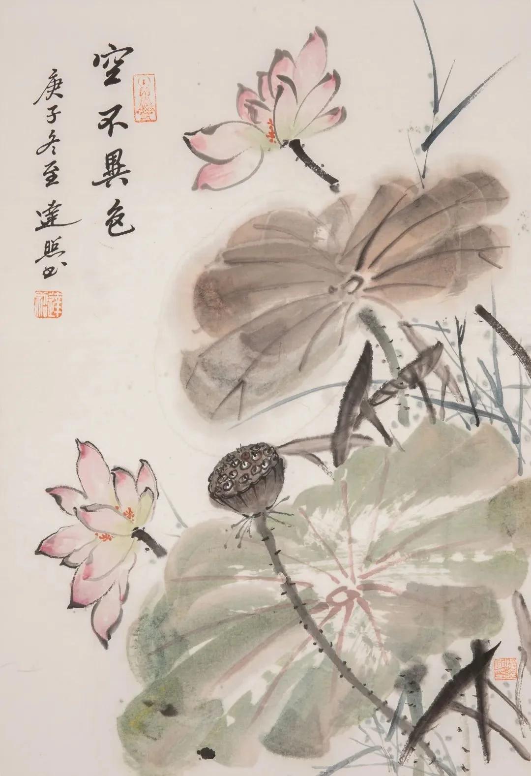 温金燕3D“莲画”展开幕,达照法师给予高度评价!见者有福了