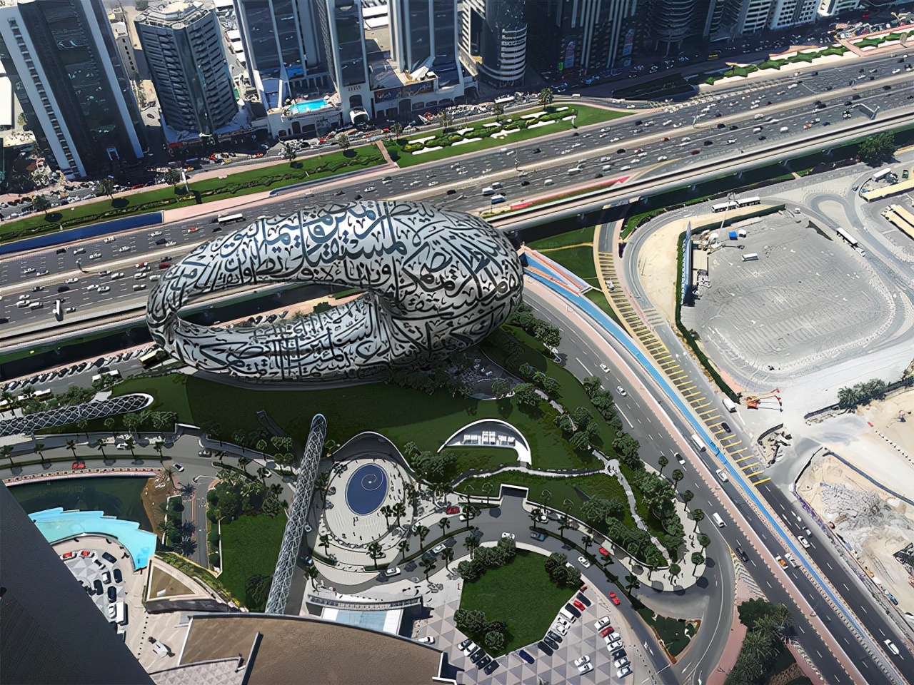 迪拜再添新地标！未来博物馆正式开放，建筑室内无一根柱子