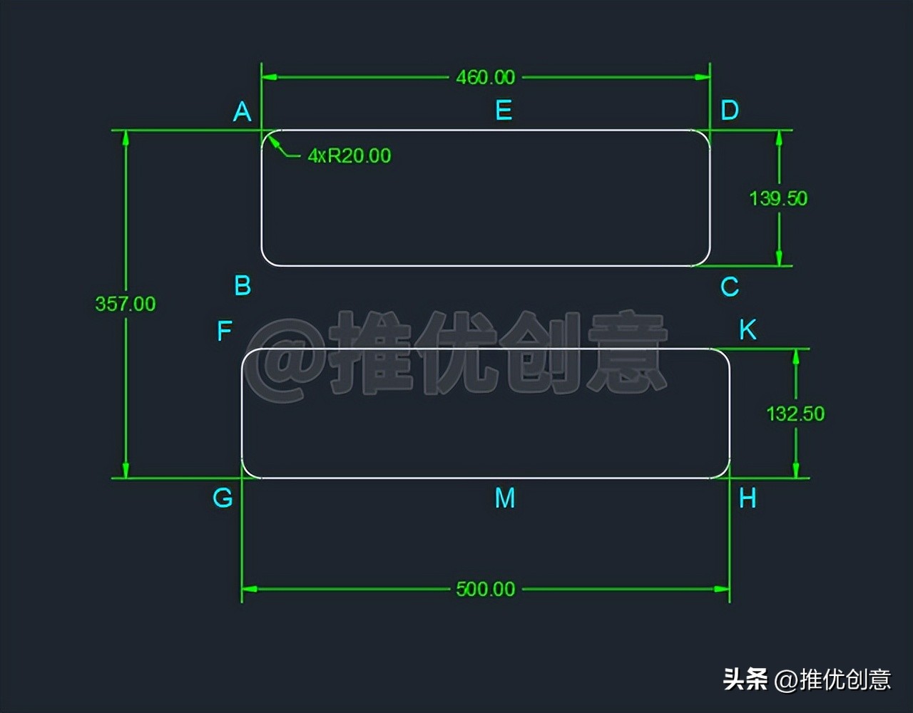 无需辅助线，使用各种高效定位技巧绘图cad教学cad画图CAD练习题