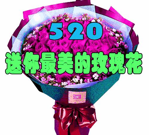 520送你最美的玫瑰花,520把最美的祝福送给幸福的你
