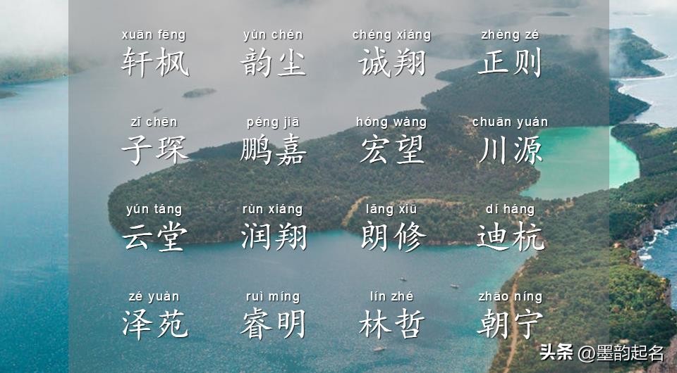 这些名字幸福安好、内涵丰富，给男宝宝取名可以学习