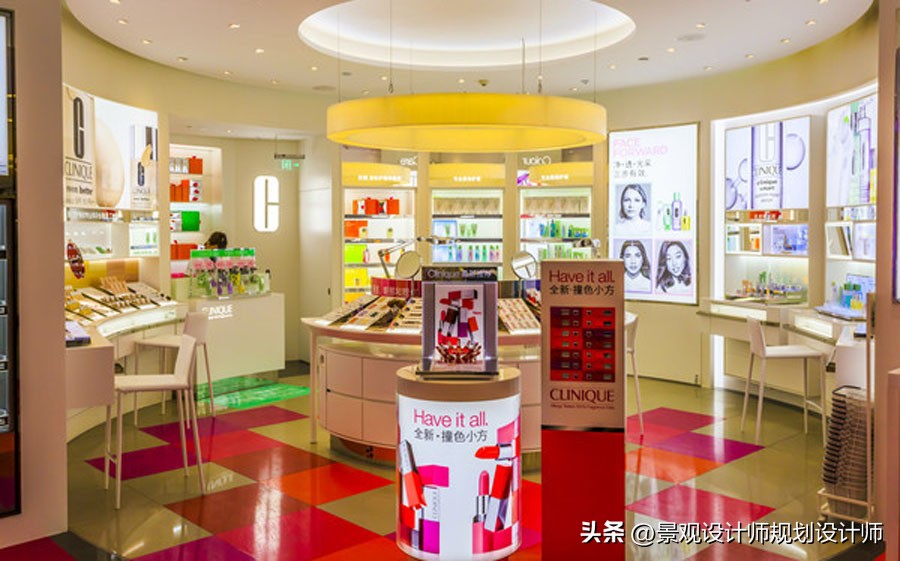 化妆品店小黑板设计,化妆品店设计案例分享