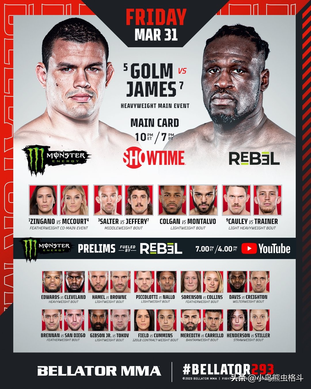 周巡格斗能力,格斗周对阵表