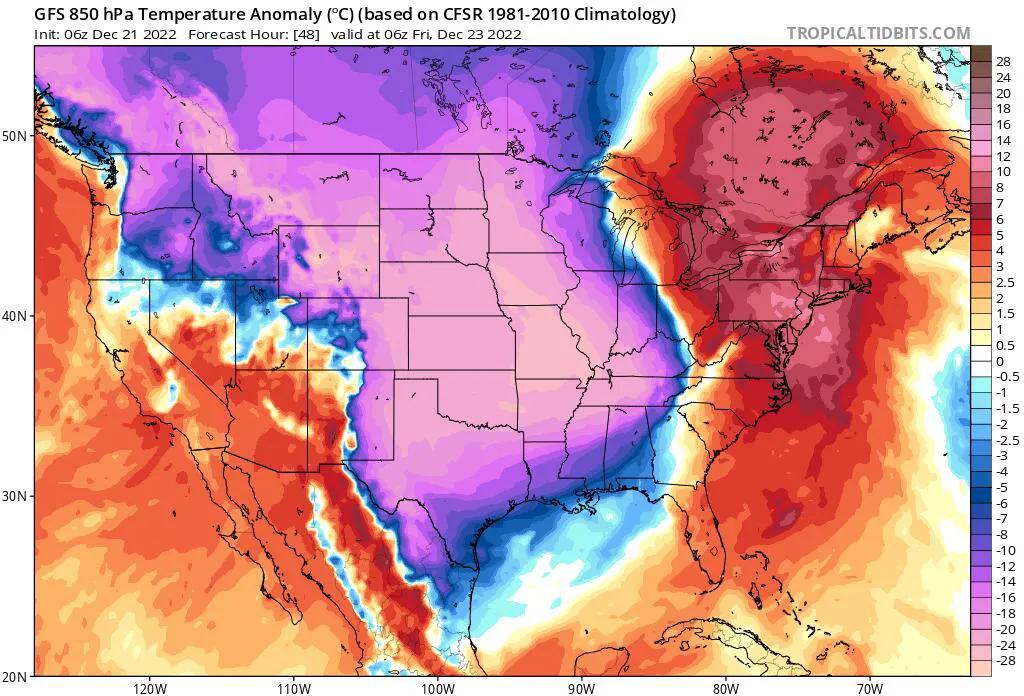 美国迎新年2024,美国最冷圣诞节