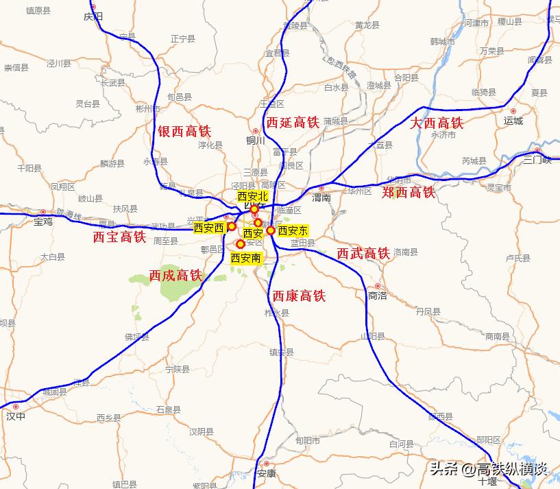 郑州米字高铁vs西安米字高铁,米字形高铁能给郑州带来什么