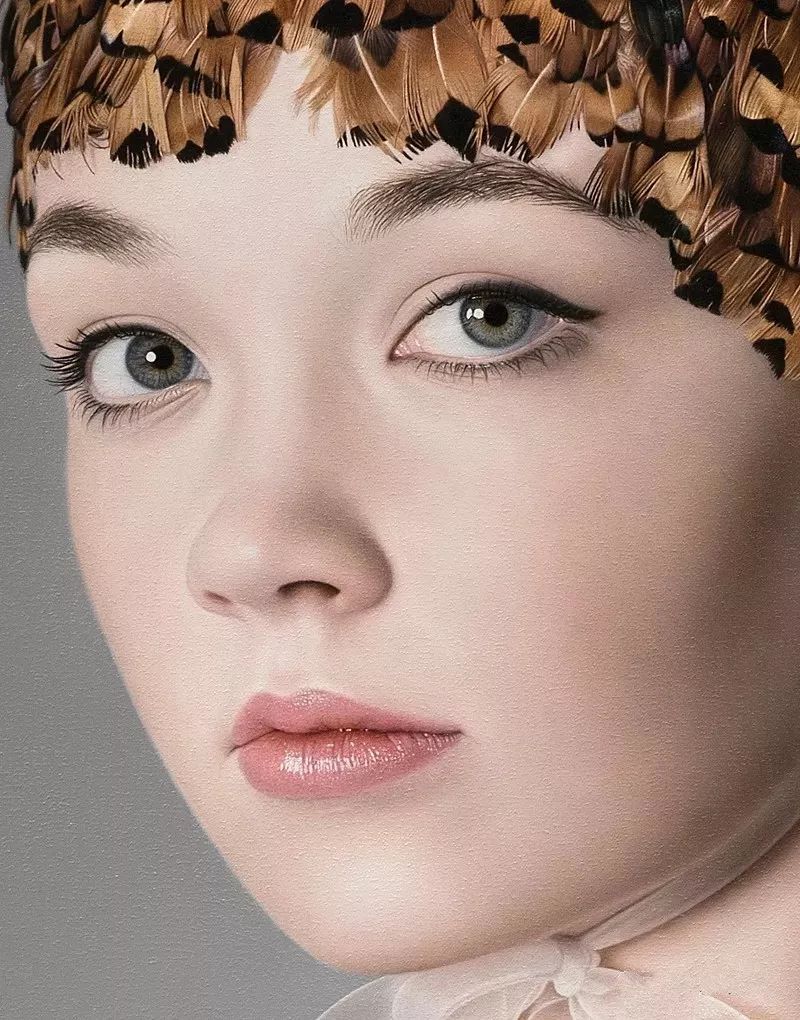 冷军最出名的5张女性肖像画,冷军画少女图