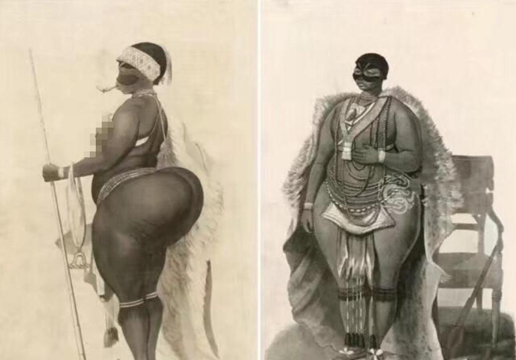 非洲女孩巴特曼因有巨臀，一生被赤身裸体展览，死后还被做成标本