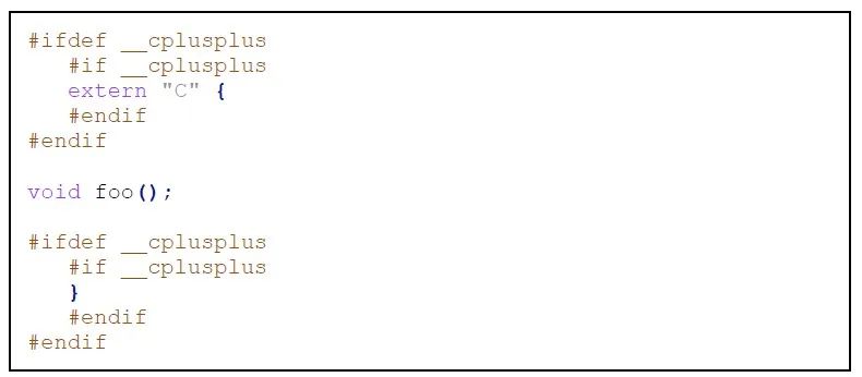 externc,c语言的extern