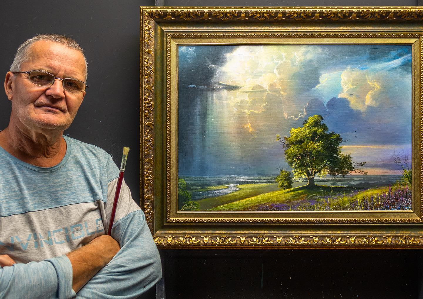 画家维克多风景画图片,维克多丙烯风景画颜料