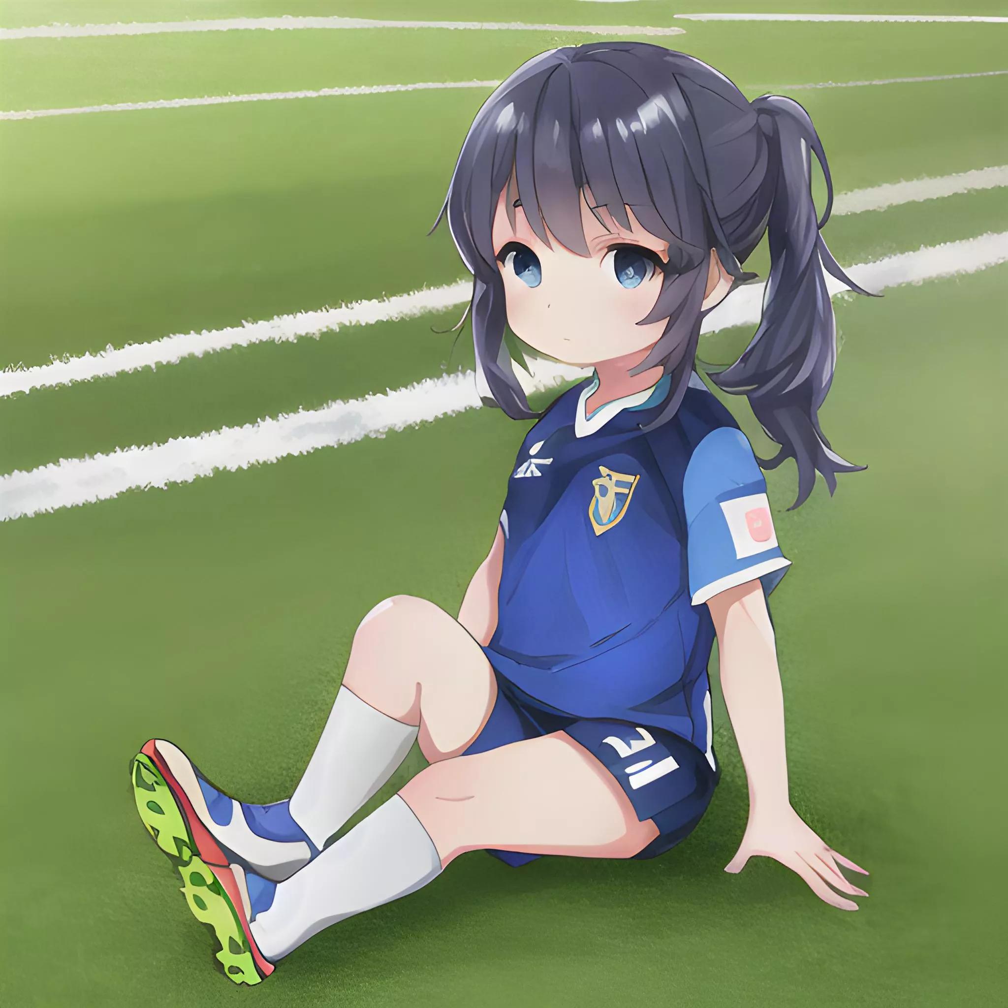 二次元足球宝贝壁纸,近日ai绘画爆款作品