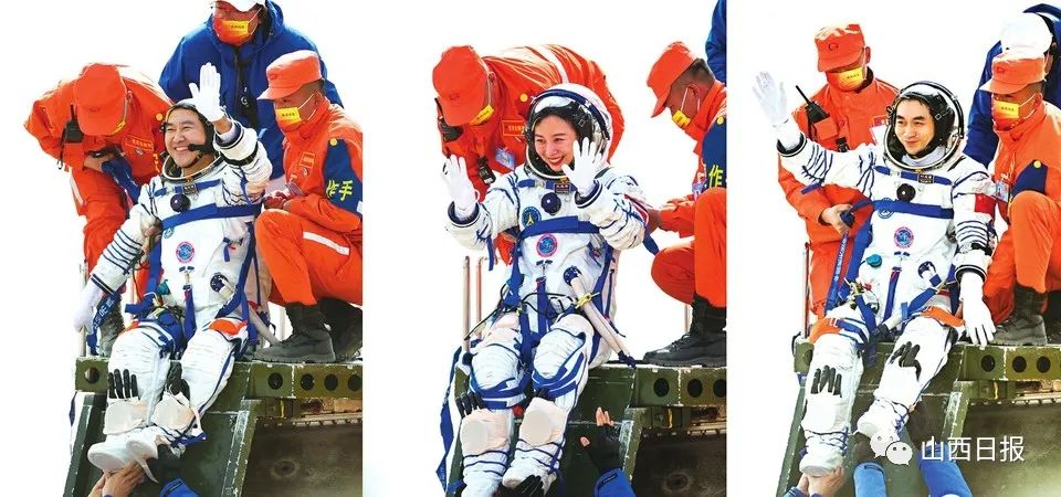 神舟十三号航天员首次出舱外媒,神舟十三号航天员出发视频
