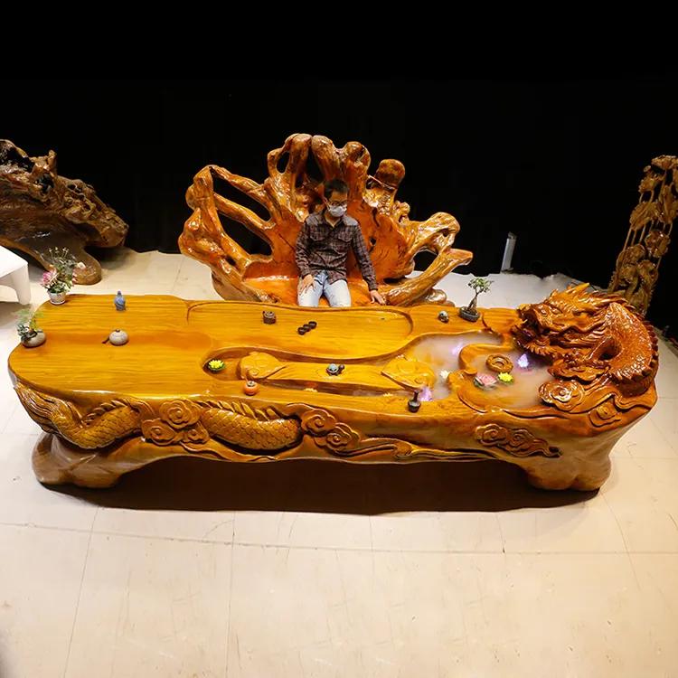 茶盘茶台楠木,金丝楠木根雕茶桌茶台