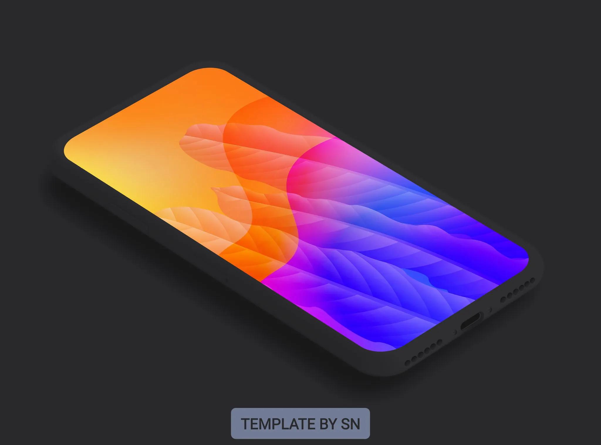 治愈系壁纸淡色系,一组渐变色壁纸