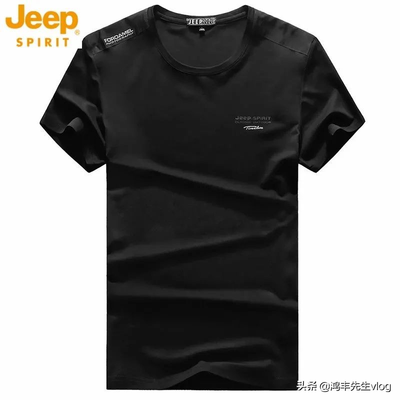 jeep短袖t恤专卖店男装翻领,jeep短袖t恤男纯棉官方正品