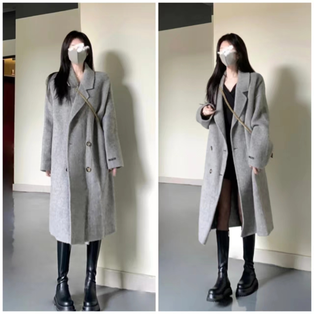 大衣搭长靴知性十足,大衣配阔腿裤让你气场翻倍