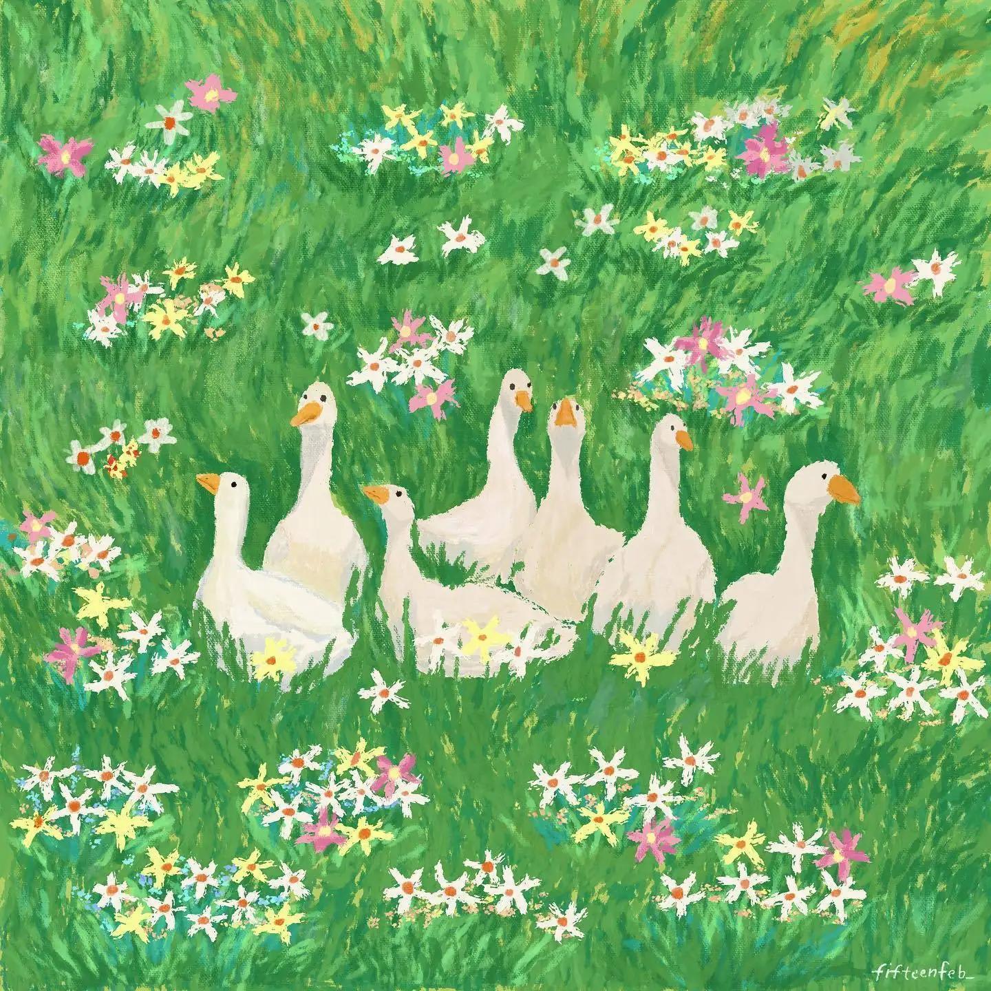 一组极具个人风格的插画,一组很有意境的插画