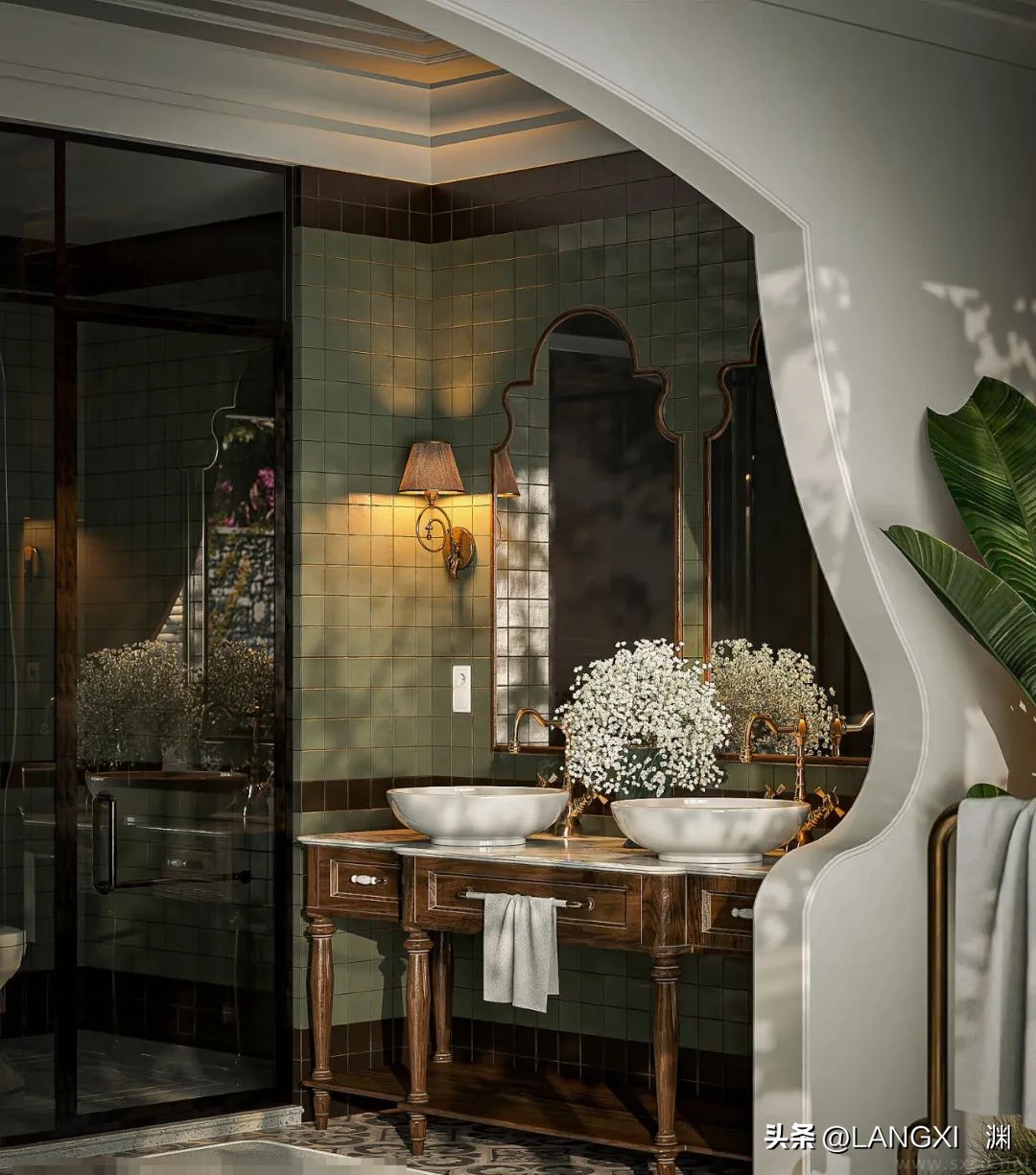 南洋复古风效果图设计元素,复古风的设计太有年代感了