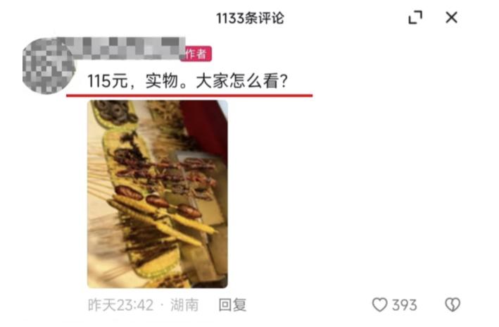 游客在长沙花115元买8根炸串,长沙游客不满8根炸串115元被骂穷