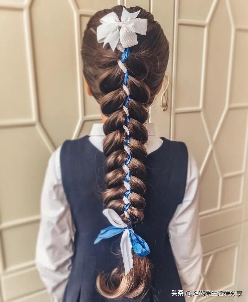 简易又日常的儿童编发,仙气十足的简单编发儿童女