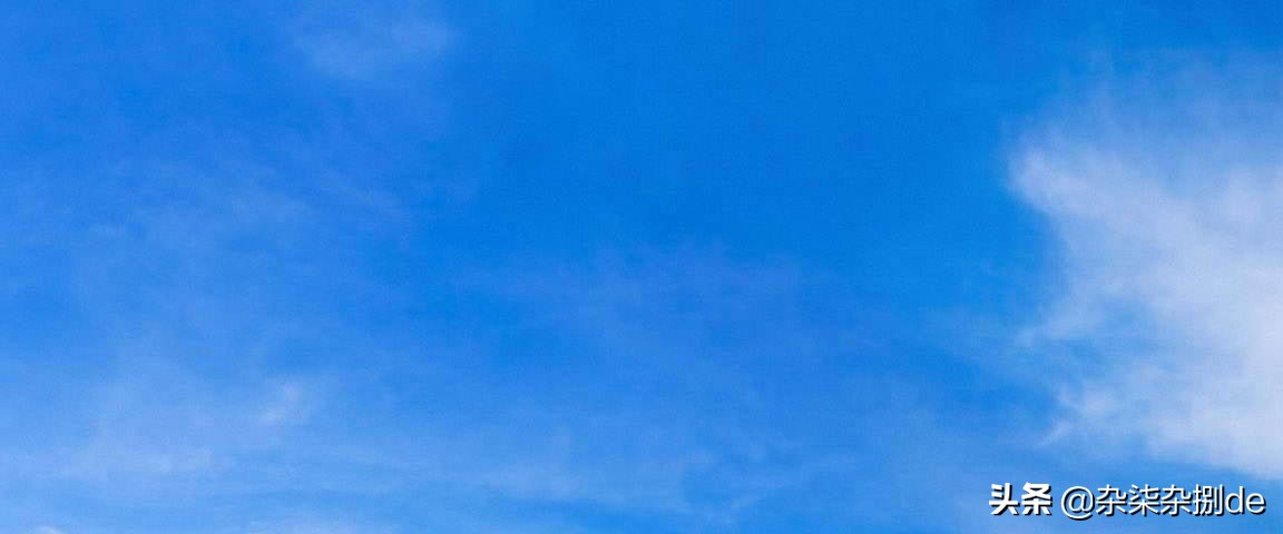 天空背景素材蓝天白云横屏,天空白云小清新背景图