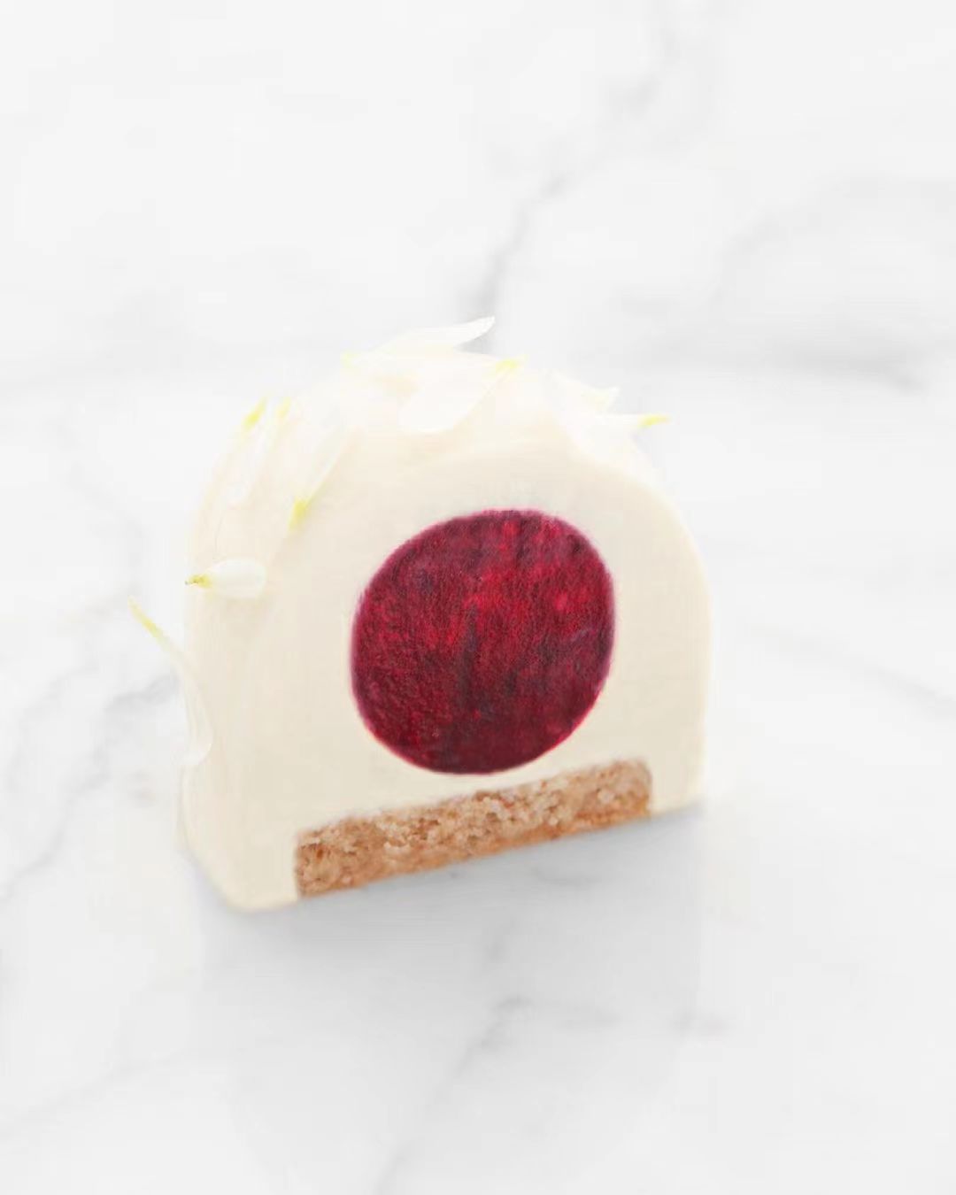 蛋糕切面,蛋糕两层夹心切面图片