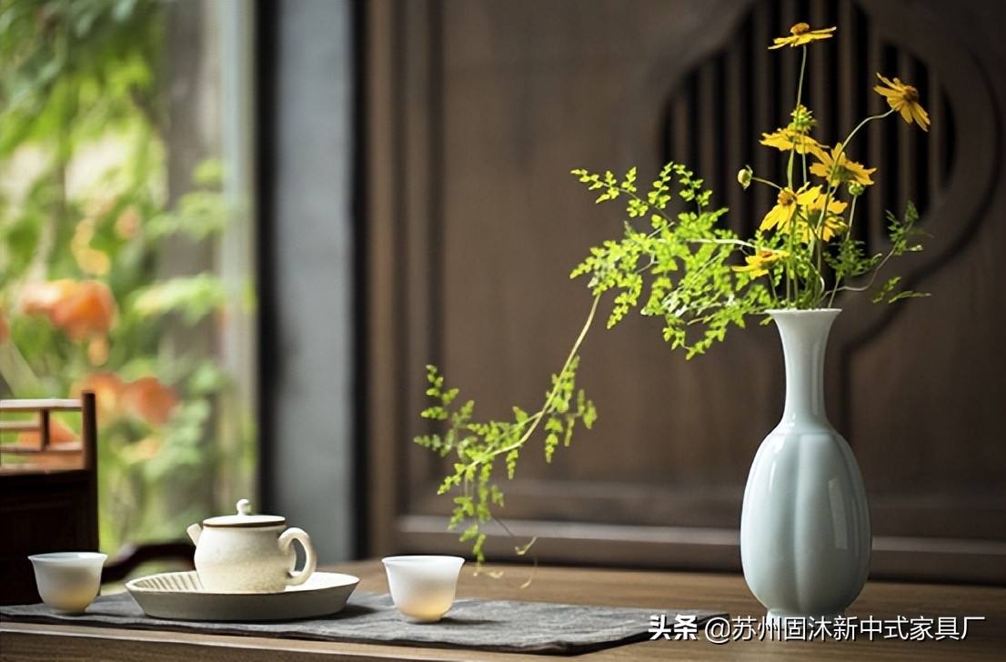 145平中式风格装修红木家具,145新中式三室二厅装修多少钱