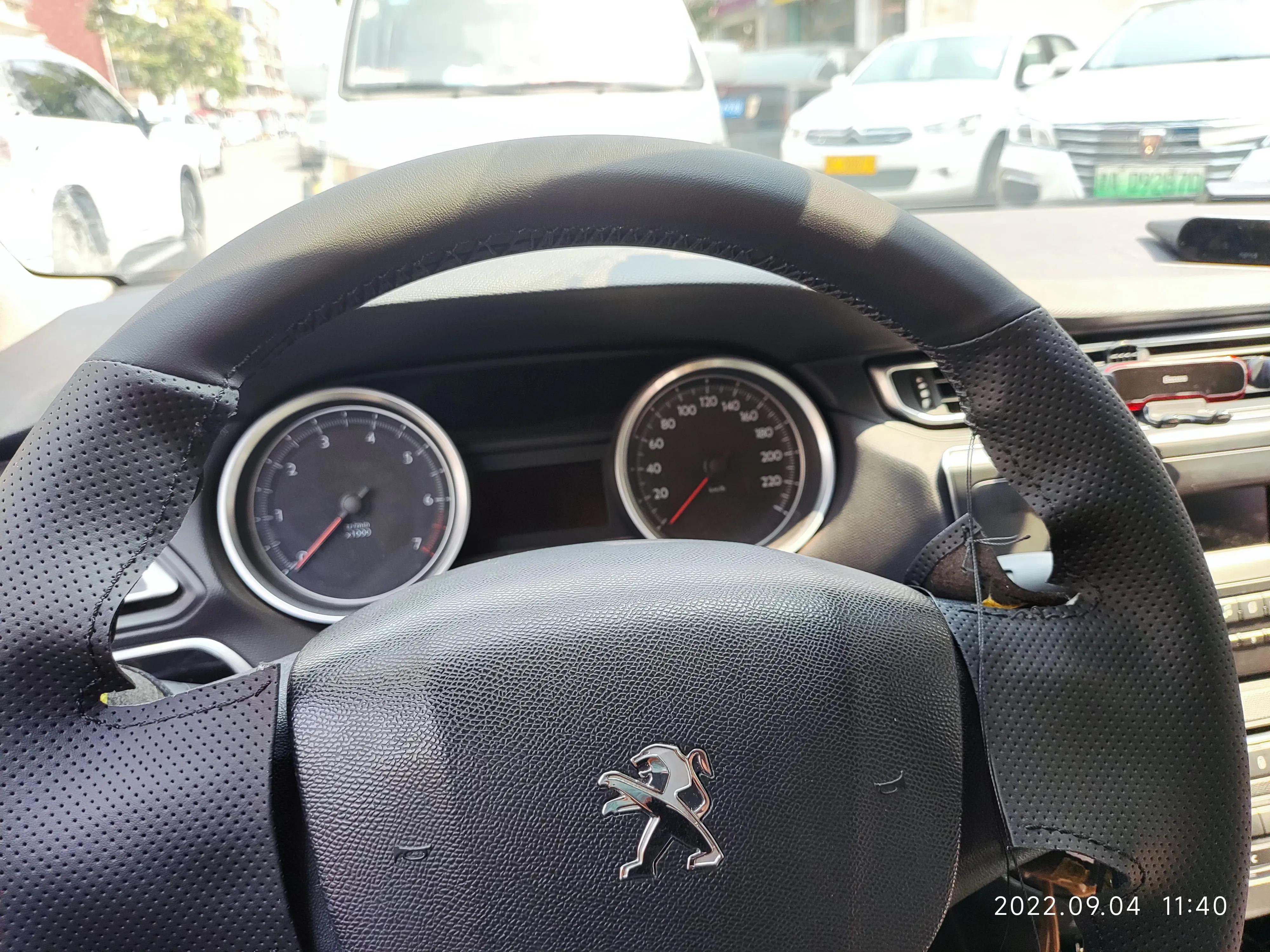 408方向盘套,标致408手缝方向盘套教学