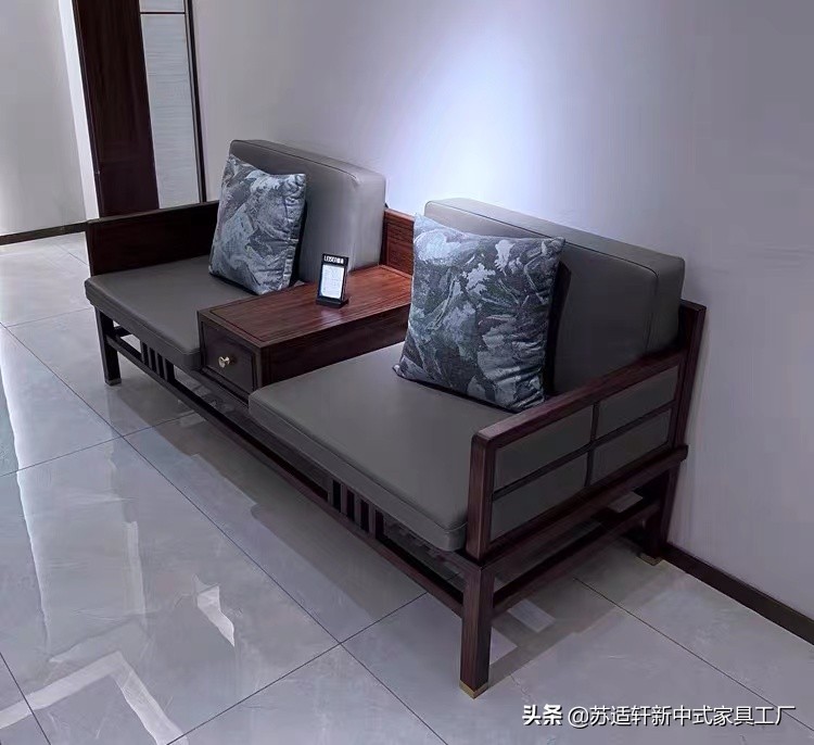 新中式罗汉床禅意客厅,小户型家用罗汉床明清仿古