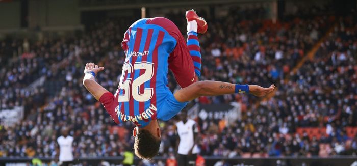 奥巴梅扬帽子戏法绝杀,巴塞罗那奥巴梅杨出场