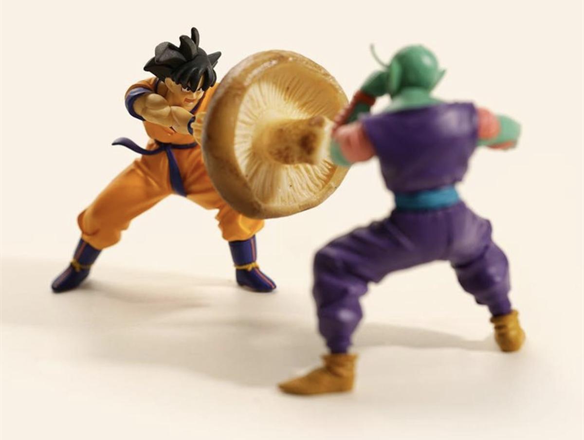 七龙珠可动手办shf万代五合一装,手办场景制作龙珠