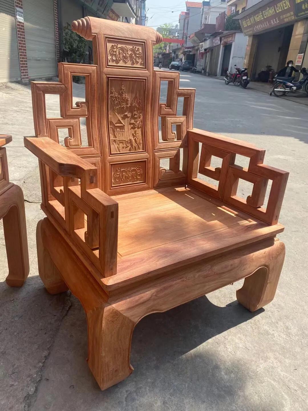 缅甸花梨家具沙发十一件套多少钱,缅甸花梨凤凰纹沙发十件套