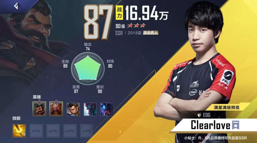 骑士精神edg,电竞经理edg阵容培养