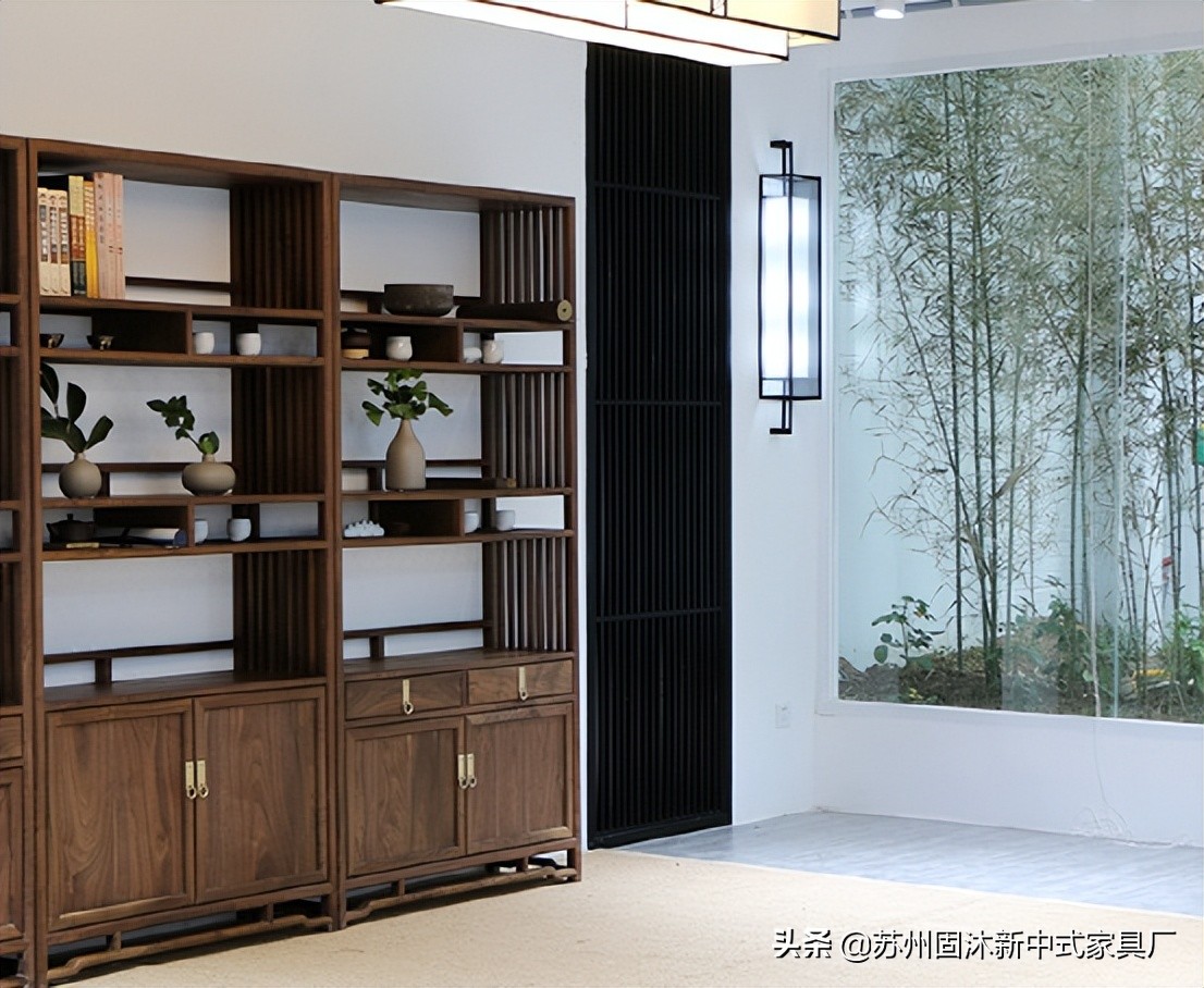 145平中式风格装修红木家具,145新中式三室二厅装修多少钱