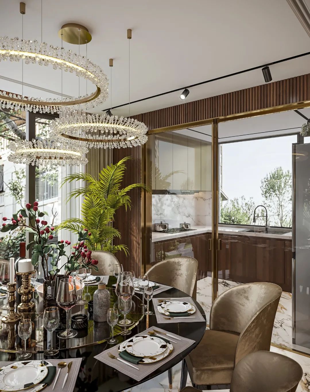 大理石打造的极致轻奢尽显高级 (顶级奢华欧式石材风格)