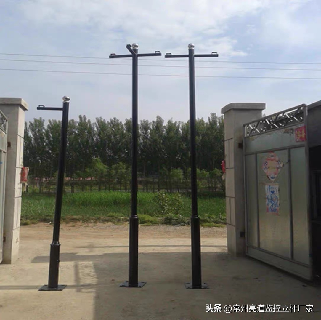 监控立杆的固定方式,一根监控立杆需要多少材料