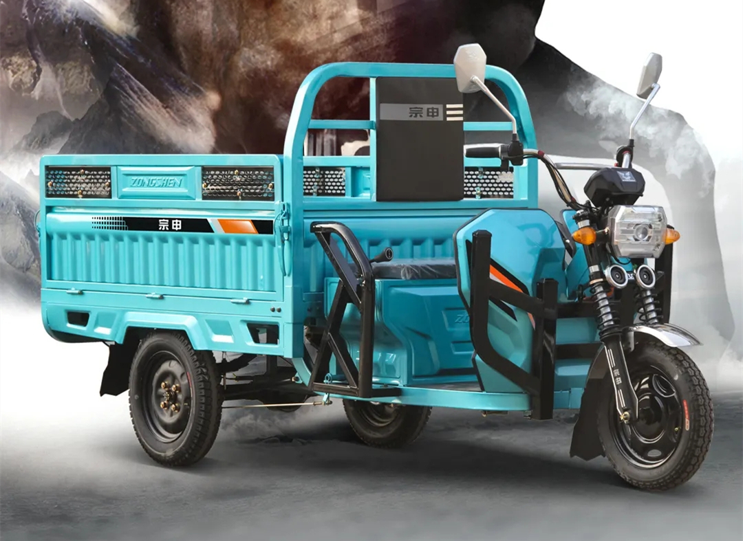 宗申野马电动三轮车测评:搭载64V50Ah磷酸铁锂电池,续航100公里