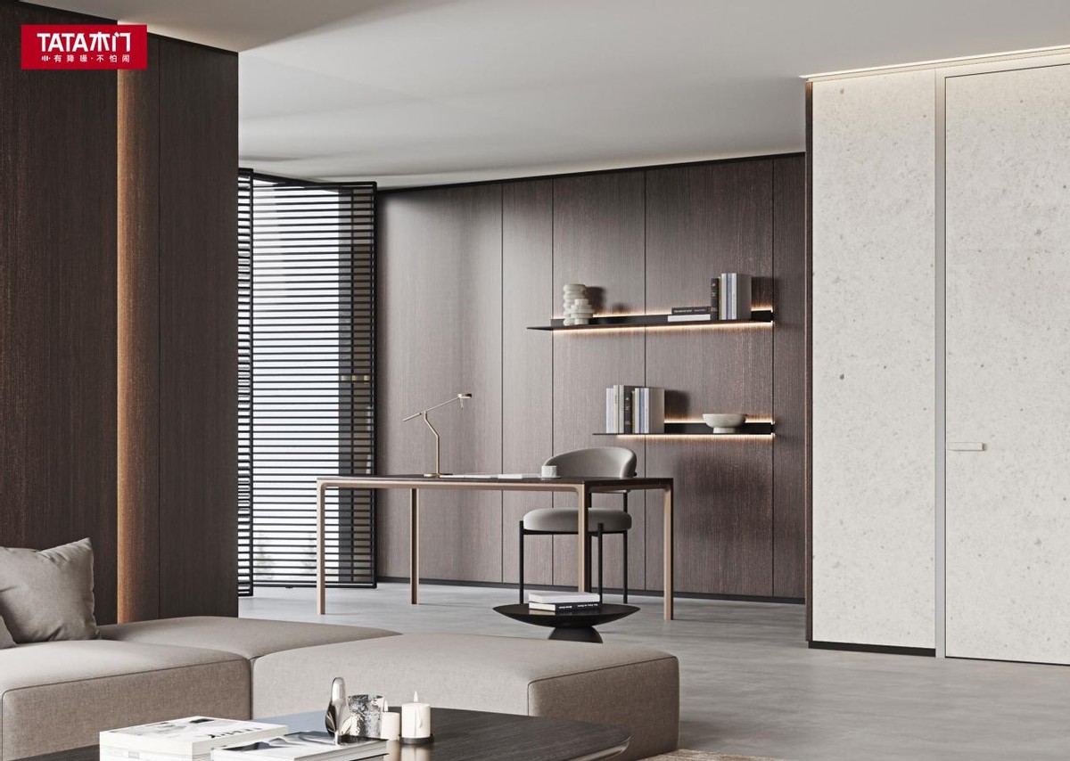 tata木门新品极简超静音玻璃门,tata木门有必要选静音条吗