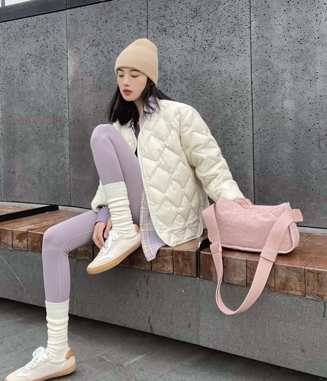 瑜伽裤穿出自然不做作风情,瑜伽裤穿出高级感