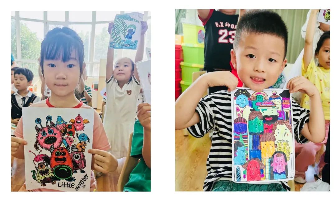 济南市美里湖中心幼儿园怎么样,幼儿园印象济南春天绘画