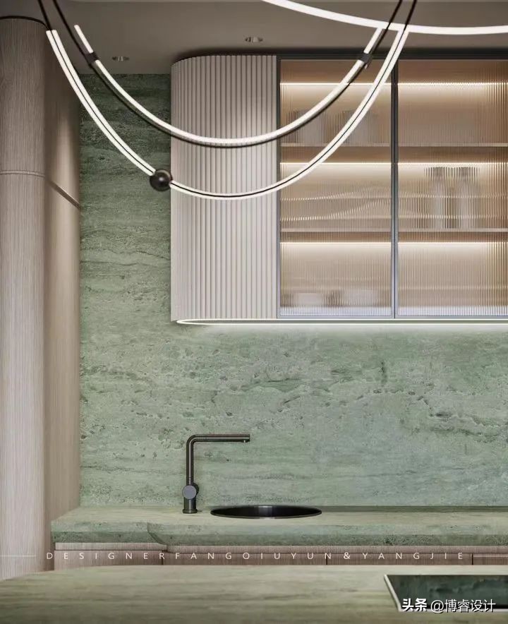 缪｜以“弧”为主，构建228㎡现代大平层