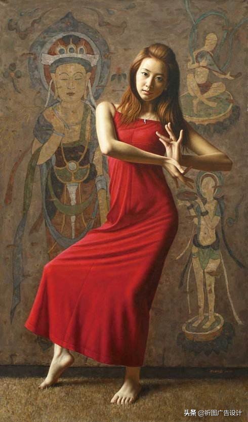 艺术家顾致农教授油画作品——古典美女人体油画欣赏