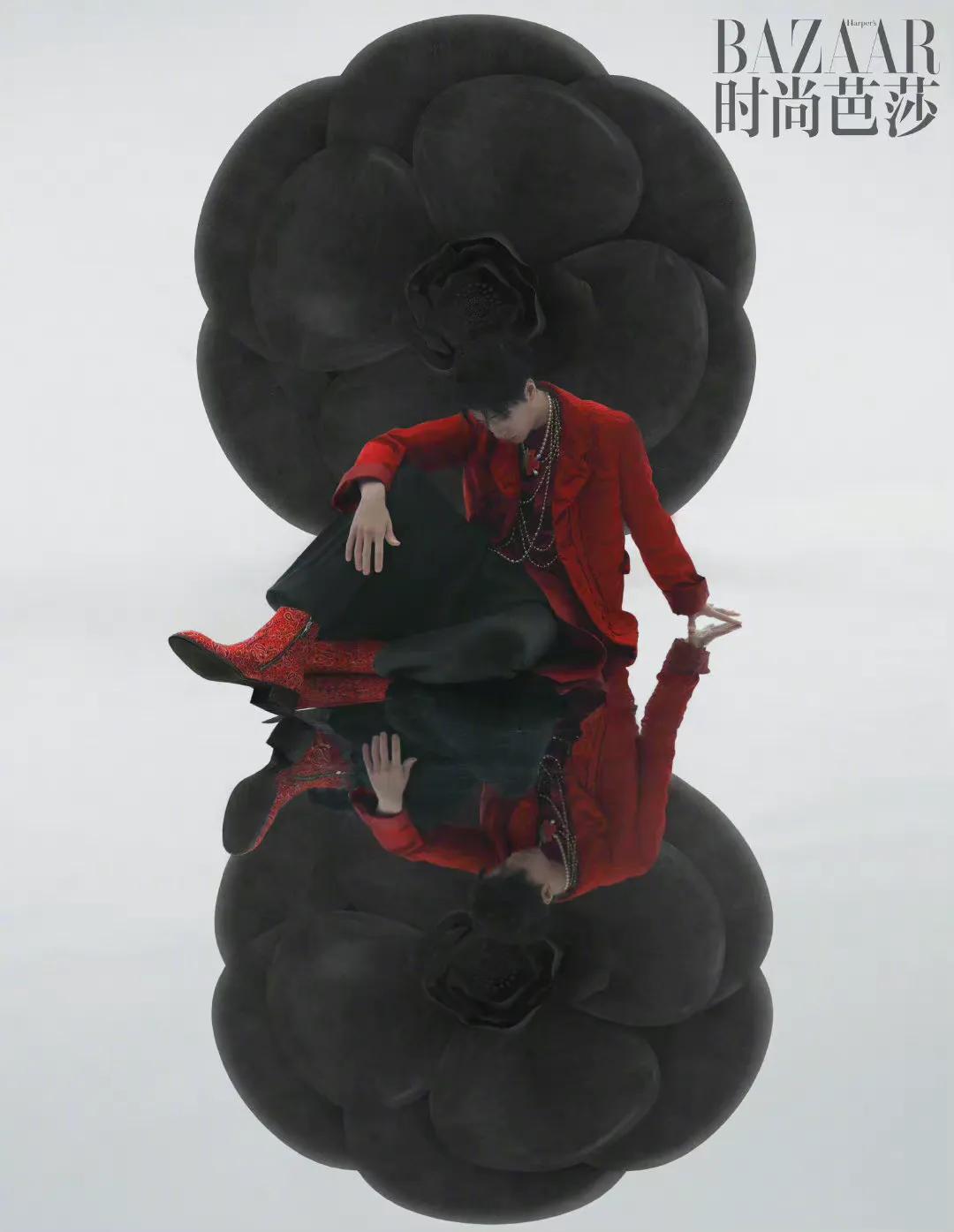 时尚芭莎肖战银发造型高清,肖战登时尚芭莎封面人物