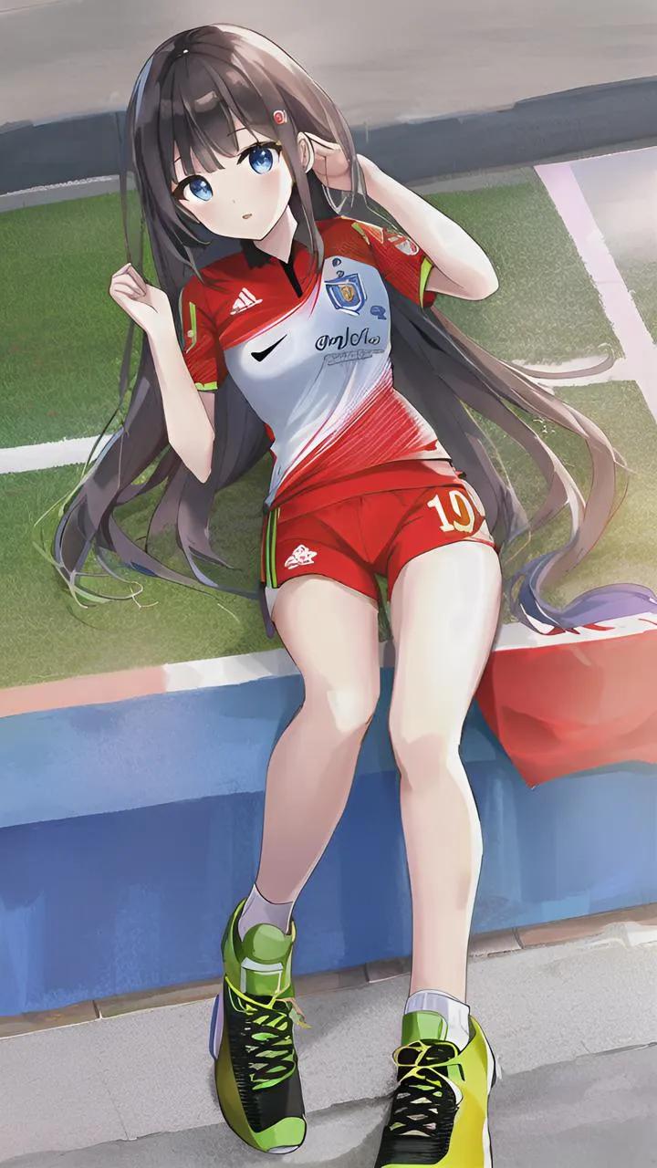 巴西世界杯足球宝贝彩妆绘画,ai绘画男足夺冠