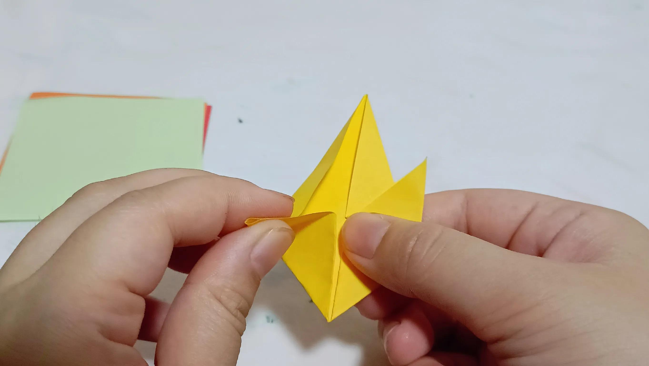 亲子手工折纸叶子,手工折纸幼儿园枫叶