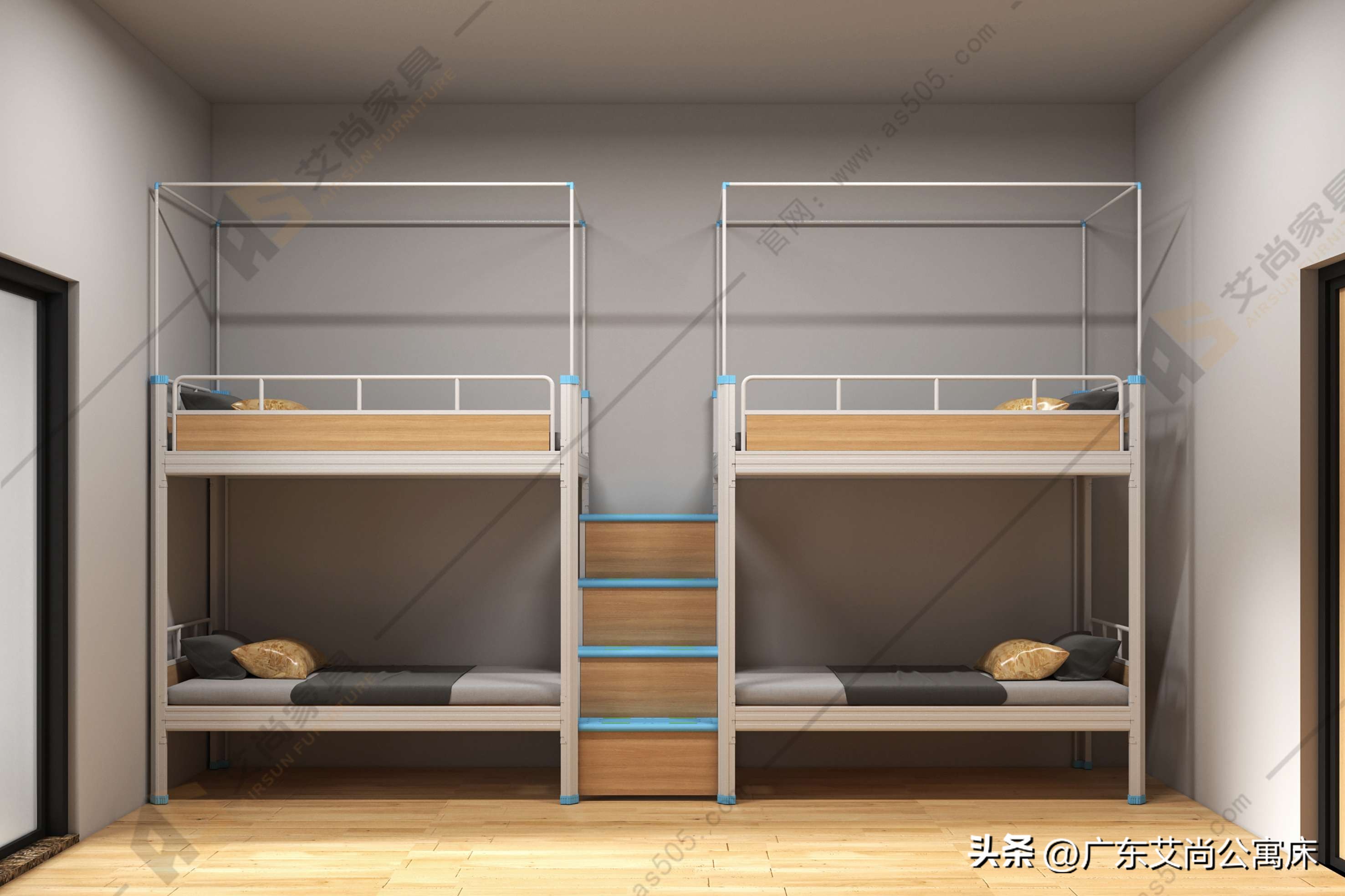 铁双层床,双层铁床