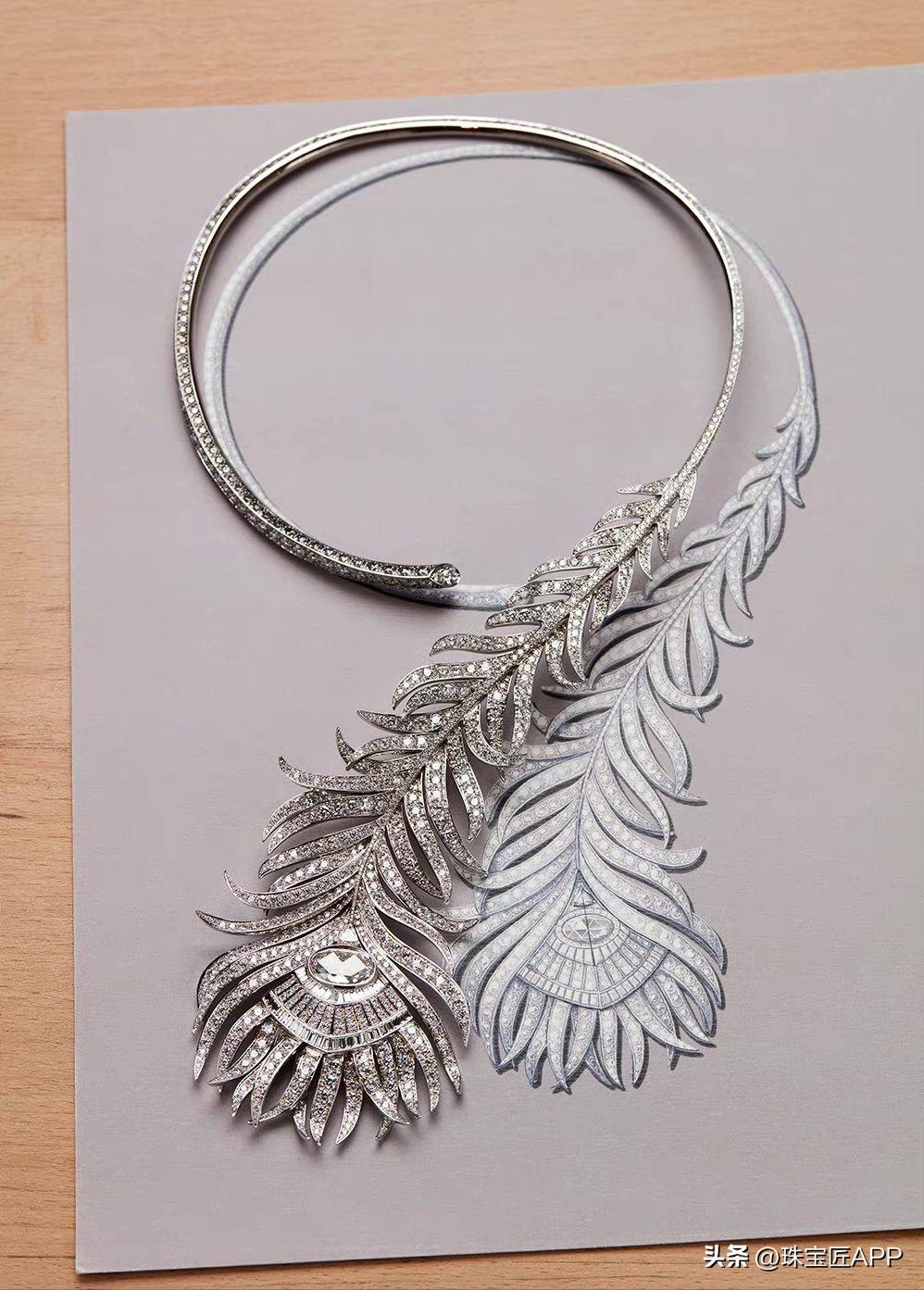 宝诗龙问号项链周冬雨,宝诗龙孔雀问号项链